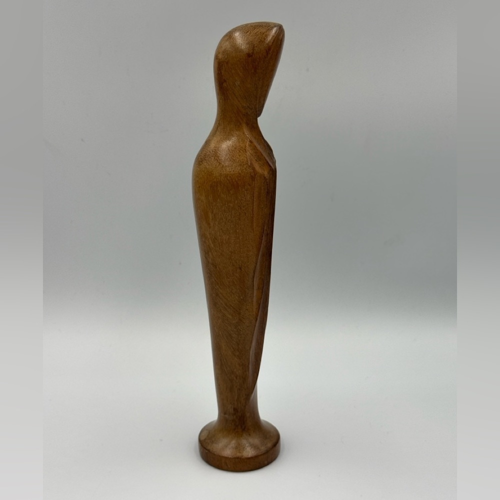 Vintage MCM Guatemalan Hormigon Wood Madonna Statue Hand Carved - Picture 4 of 7